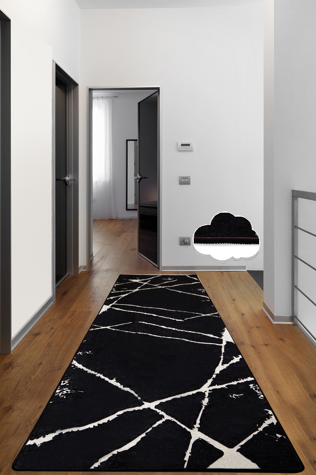 Carpet (80 x 140) Broken - Black Black
White 286CHL6554 1