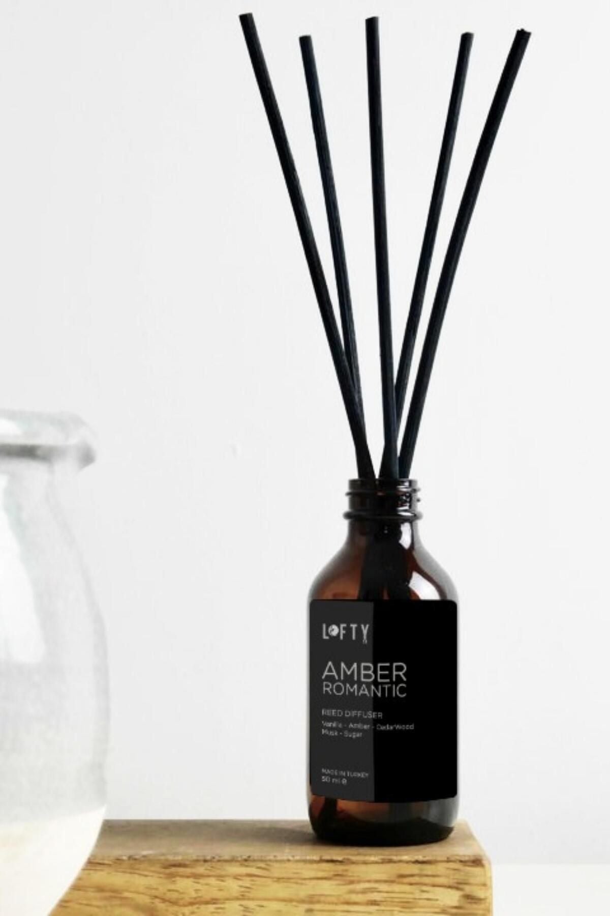 Lofty Amber Romantic Bamboo Reed Diffuser 50 ML 1