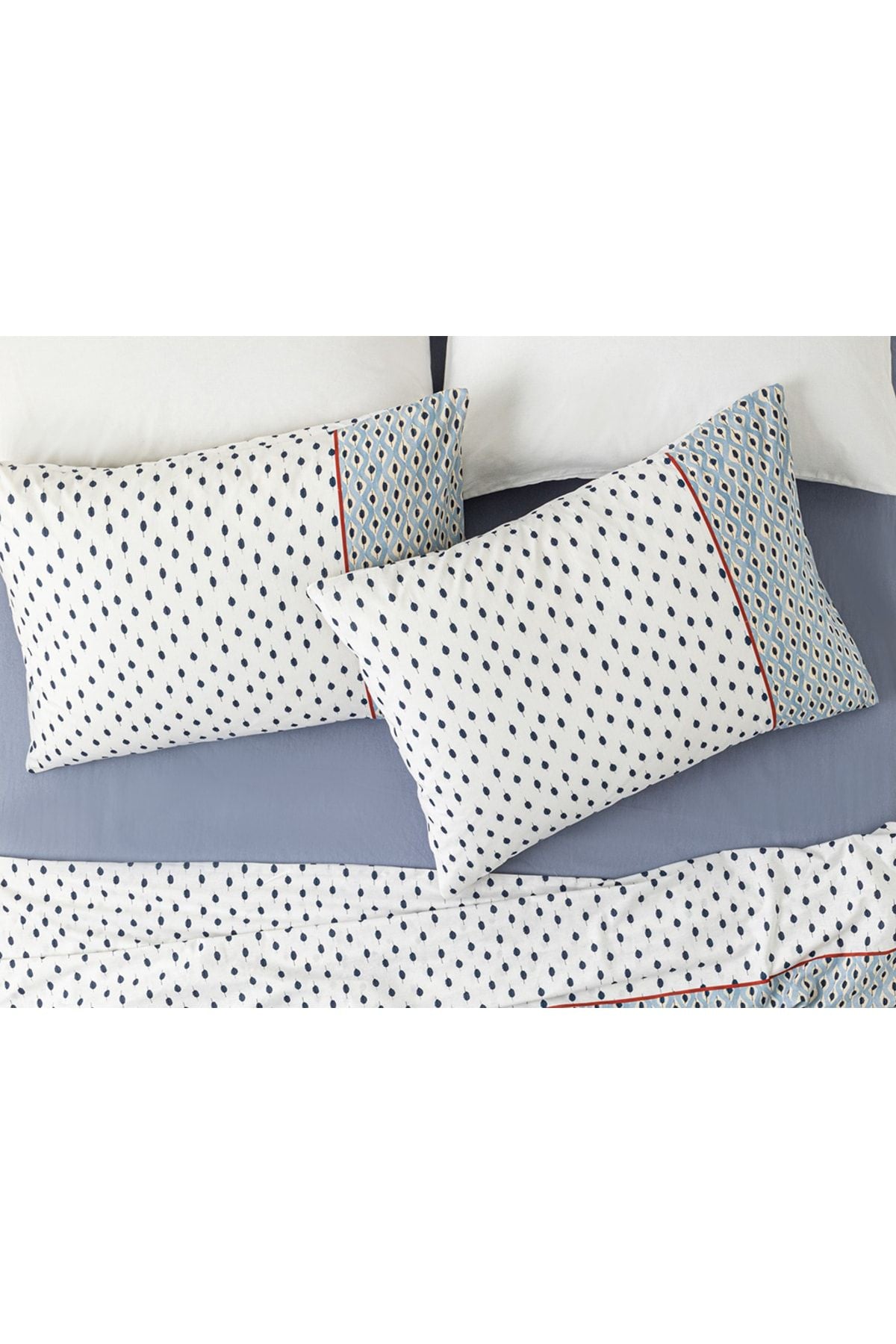 English Home Coastal Bliss Cotton 2-Piece Pillowcase 50x70 Cm Blue 1