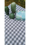 Sofrabezidiyari Piti Checkered Grey Tablecloth, Dining Cloth, Picnic Cloth Cotton 1