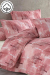 Lotusline Home Bordo Tree Pattern Luxury Cotton Double Duvet Cover Set 1