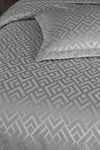 BIRHOME Estila Jacquard Chenille Double Bedspread (Gray) 3