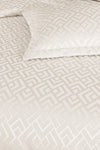 BIRHOME Estila Jacquard Chenille Double Bedspread (Cream) 3