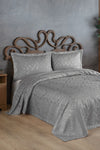 BIRHOME Sierra Jacquard Chenille Double Bedspread (Gray) 1