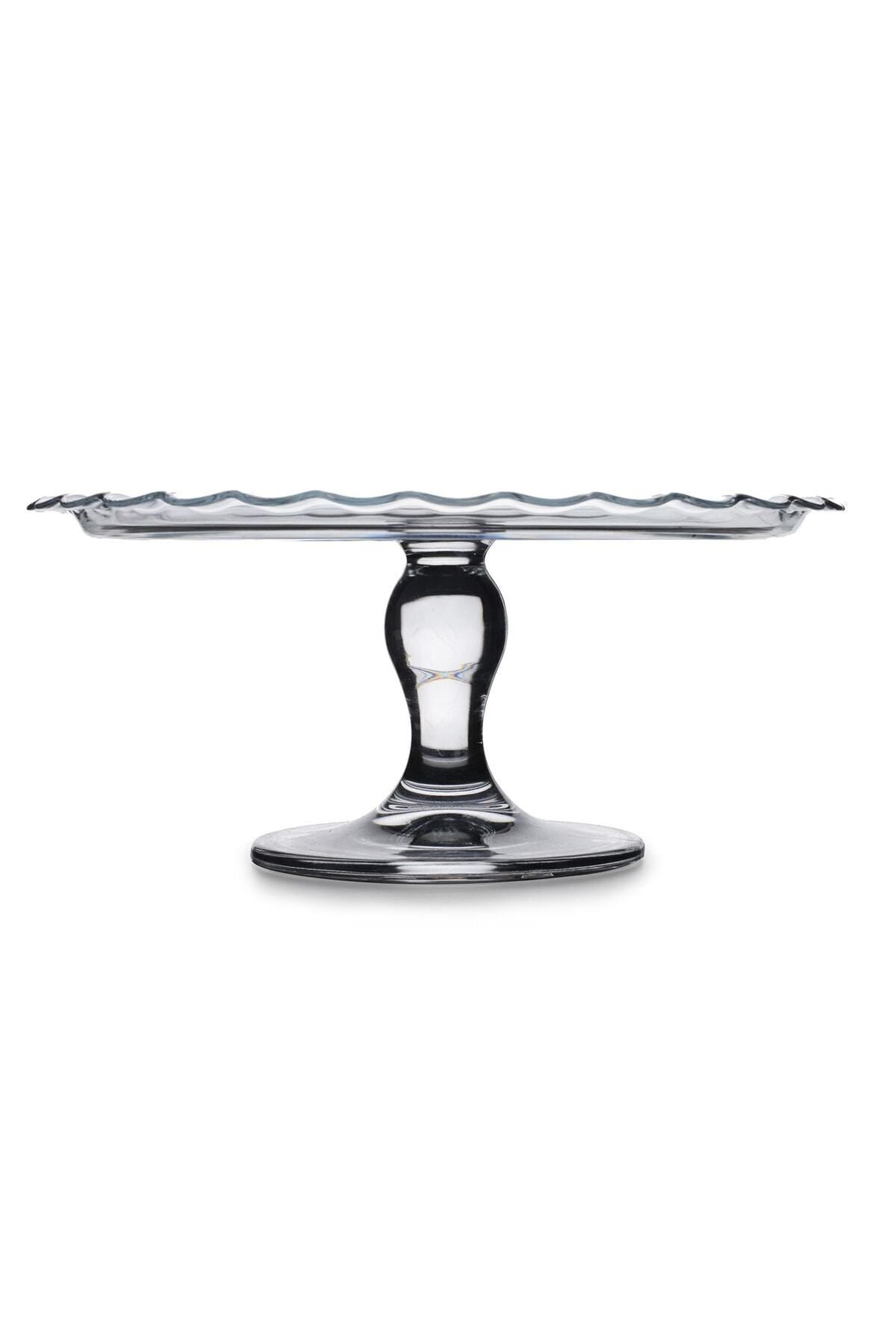 Paşabahçe Glass Pedestal Serving Plate 4