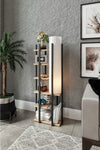 CasaNovi Moda Dor Floor Lamp Atlantic Pine Black Base 1