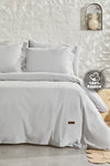 Yataş Plain Double Ranforce Washed Duvet Cover Set - Gray 1