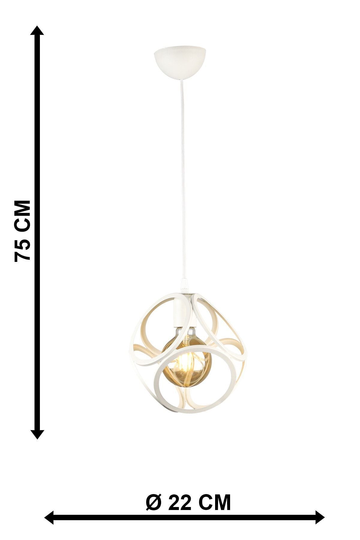 Begüsa Lingo Single Pendant White 5