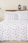 Karaca Home Silvie Red 100% Cotton Ruffled Double Duvet Cover Set 1