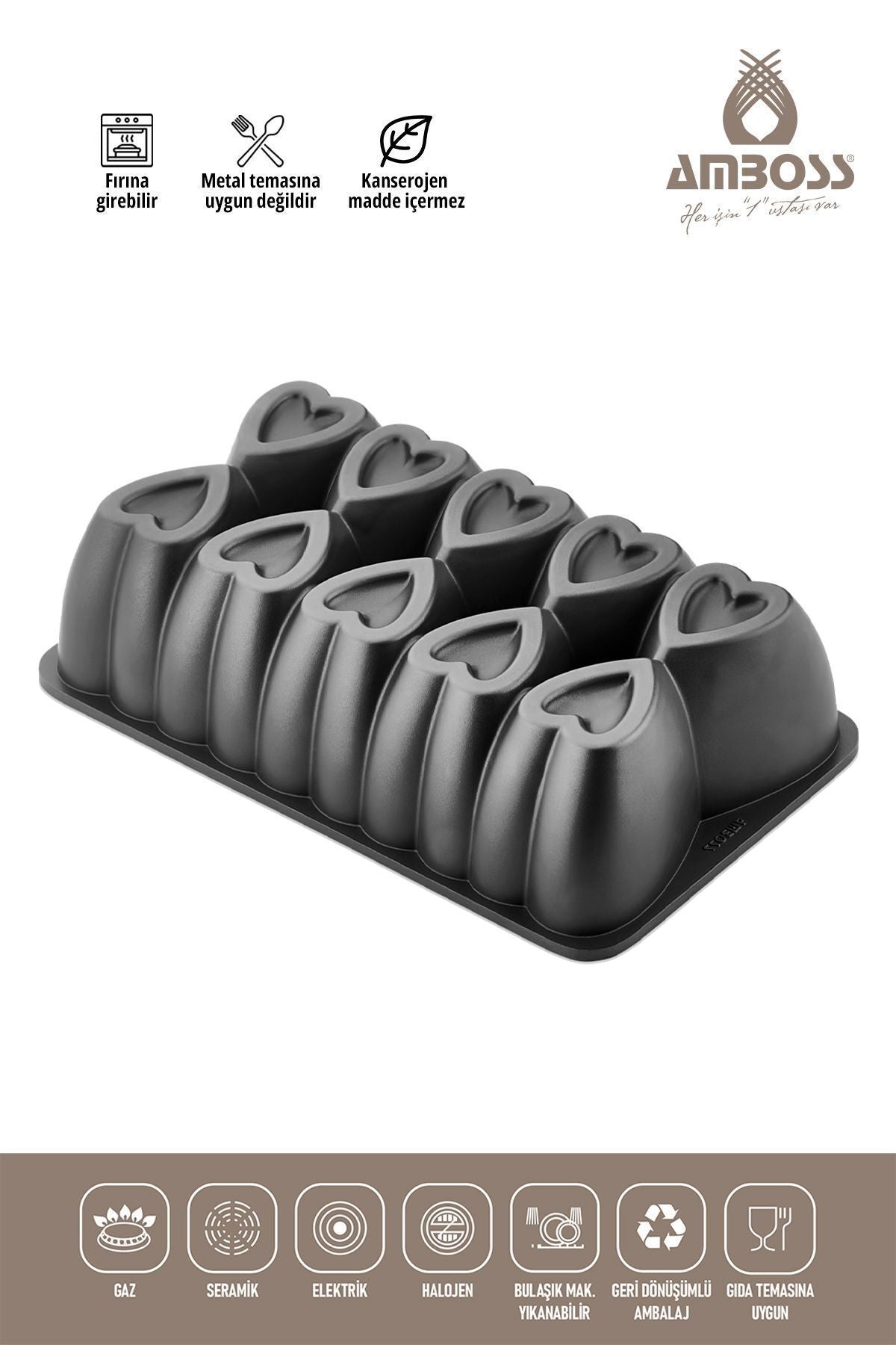 Amboss Baton Cake Mold Black 1