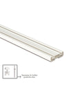 OKCUKARDESLERYAPIMARKET Curtain Rail Cornice 2-Rail 2-Piece 2 Meters 1