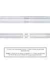 OKCUKARDESLERYAPIMARKET Curtain Rail Cornice 2-Rail 2-Piece 2 Meters 2