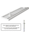 OKCUKARDESLERYAPIMARKET Curtain Rail Cornice 2-Rail 2-Piece 2 Meters 3