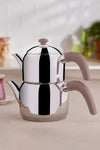 Karaca Edge Mini Induction-Based Teapot Set Rose 2