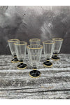 YzHome 6 Piece Gilded Coffee Side Water Glass Flute Cup 5