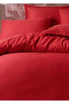 Deneme Zamanı Red Satin Duvet Cover Set Double Size Hotel And Home Type 2 Pillowcases And Flat Sheet 1