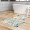 Bathmat Set (2 Pieces) Kt496 V2 Multicolor 299ANR1657 1