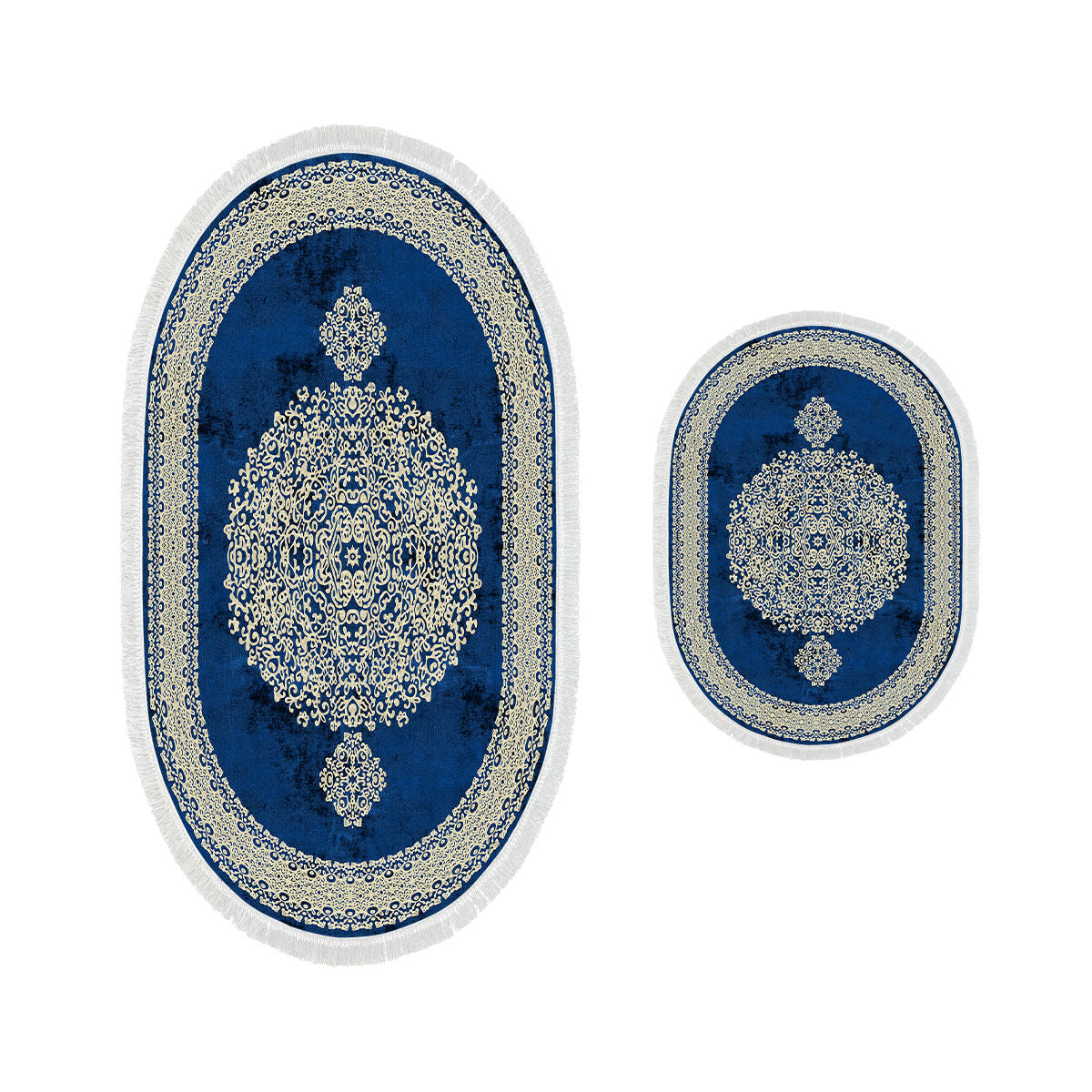 Bathmat Set (2 Pieces) 410602 - O - Blue Blue 299ANR1661 2