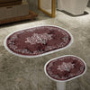 Bathmat Set (2 Pieces) 410616 - O - Claret Red Claret Red 299ANR1672 1