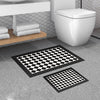 Bathmat Set (2 Pieces) 510607 - Black Black
White 299ANR1686 1