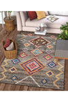 Sermod 98 - Bohemian Kilim Textured Non-Slip Elastic Sponge Carpet Cover 1