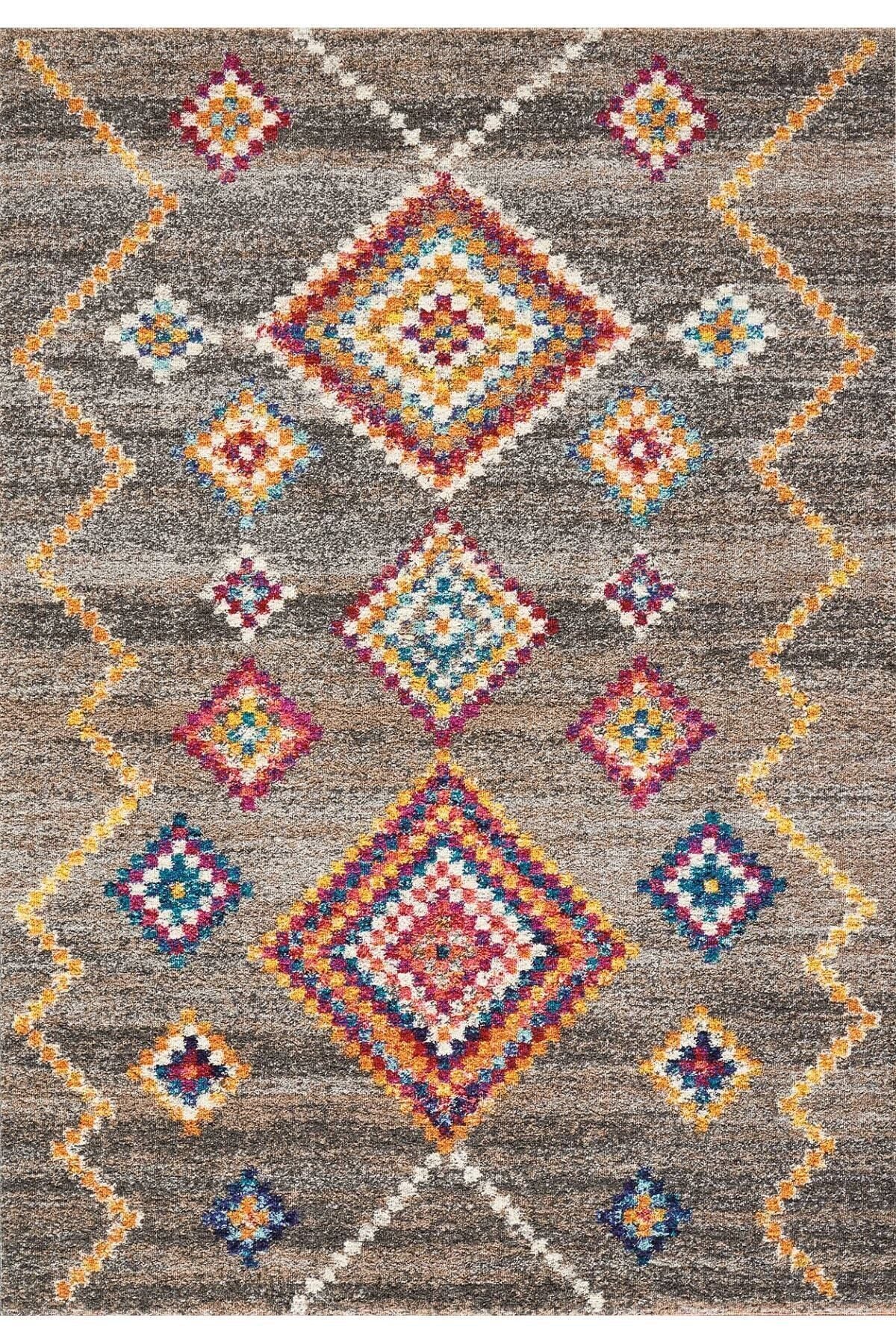 Sermod 98 - Bohemian Kilim Textured Non-Slip Elastic Sponge Carpet Cover 2