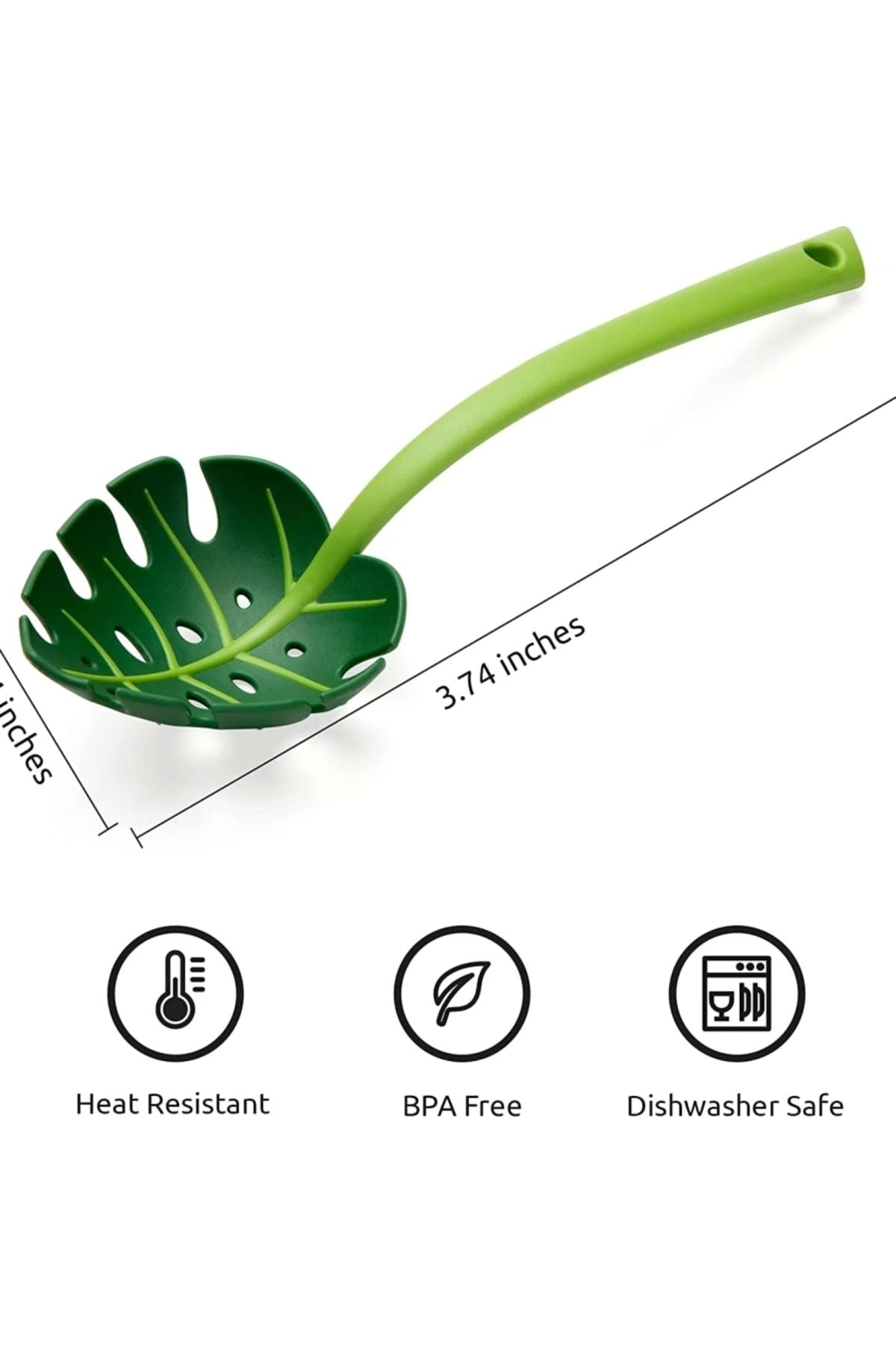 Yenigeldi Leaf Scoop, Jungle Serving Spoon, Jungle Kitchen Spoon, Leaf Serving Spoon 2