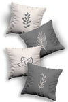 Skhome Double-Sided Printed Special Design Premium Decorative 4-Piece Pillow Cover (KOM238) 1