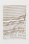 Mulberry Maryon Peshtemal 100% Cotton Bath Towel Beige 1