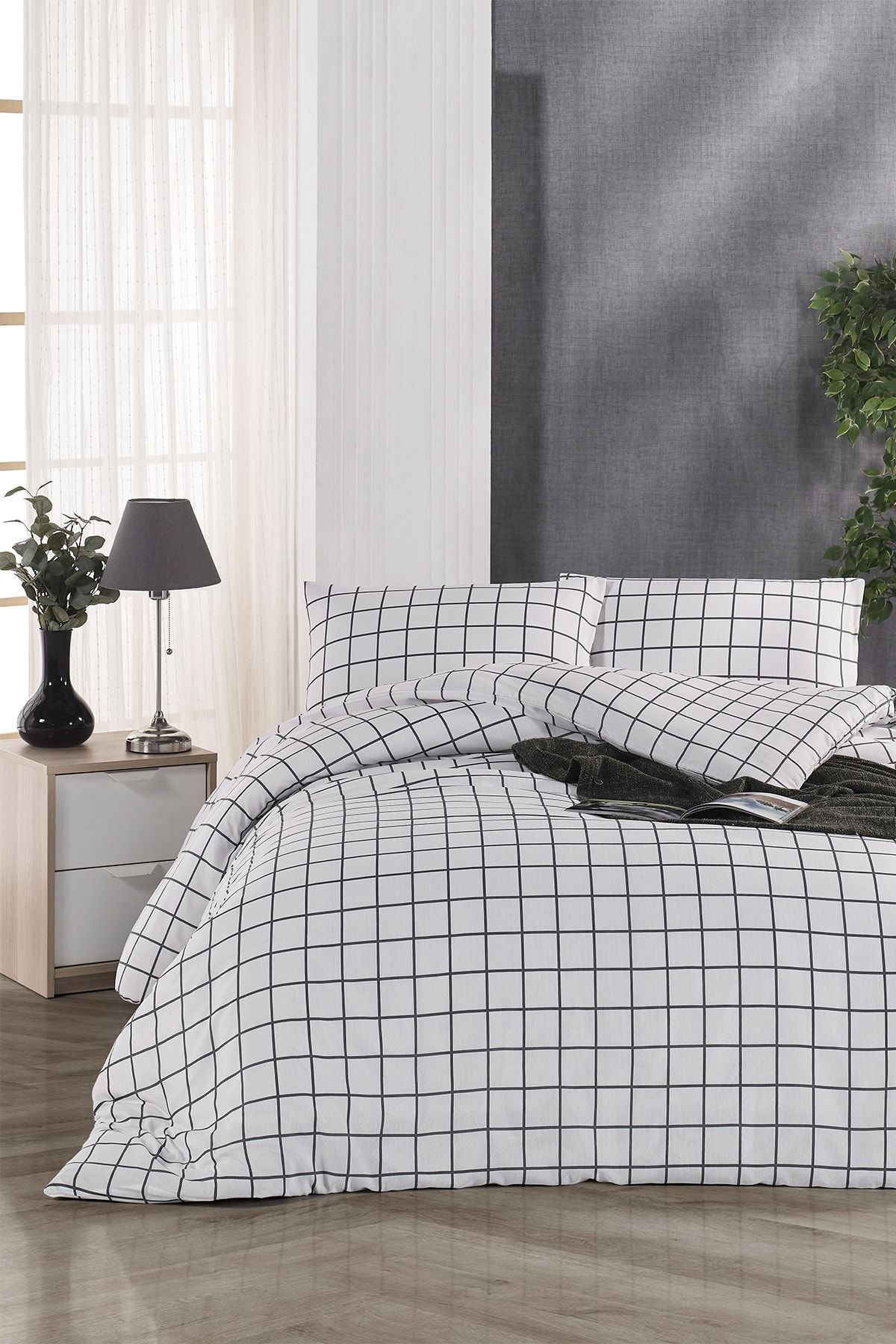 Tabu Home Classy Kareli Double Duvet Set 1