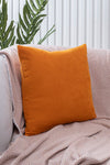 ÖZENEV Orange Cushion Cover Decorative Simple Plain Panorama-106 Punch Applicable Punch 1