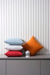 ÖZENEV Orange Cushion Cover Decorative Simple Plain Panorama-106 Punch Applicable Punch 5