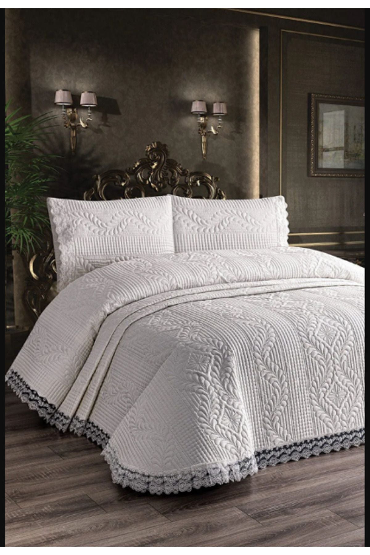 Bir Aksesuar Double Bedspread - White 1