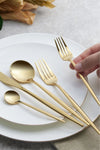 Karaca Orion Shiny Gold 30 Piece 6 Person Cutlery Set 1