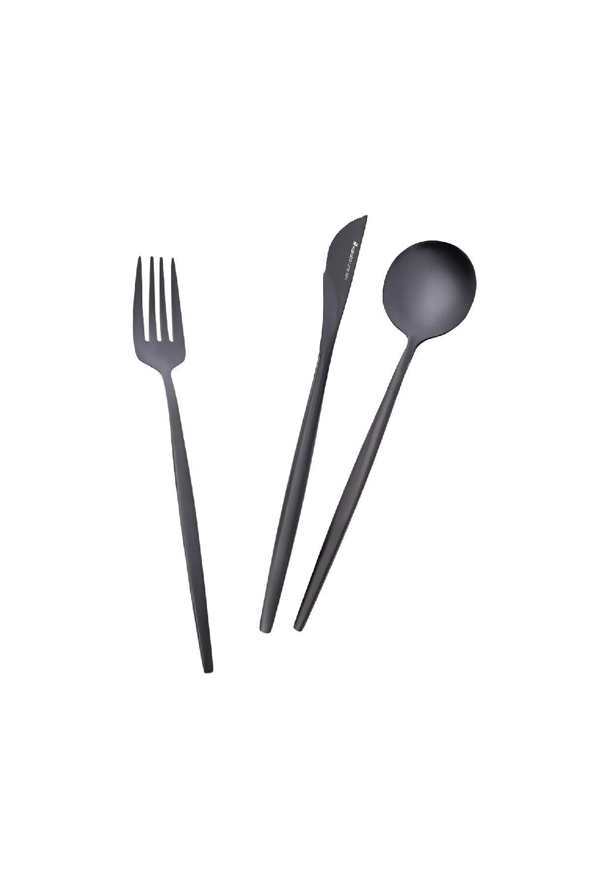 Karaca Orion Black 30 Piece 6 Person Cutlery Set 5