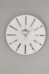 aSSe Tasarım Special Decorative Mirror Wall Clock White & Silver Silent Mechanism 37x37cm 2