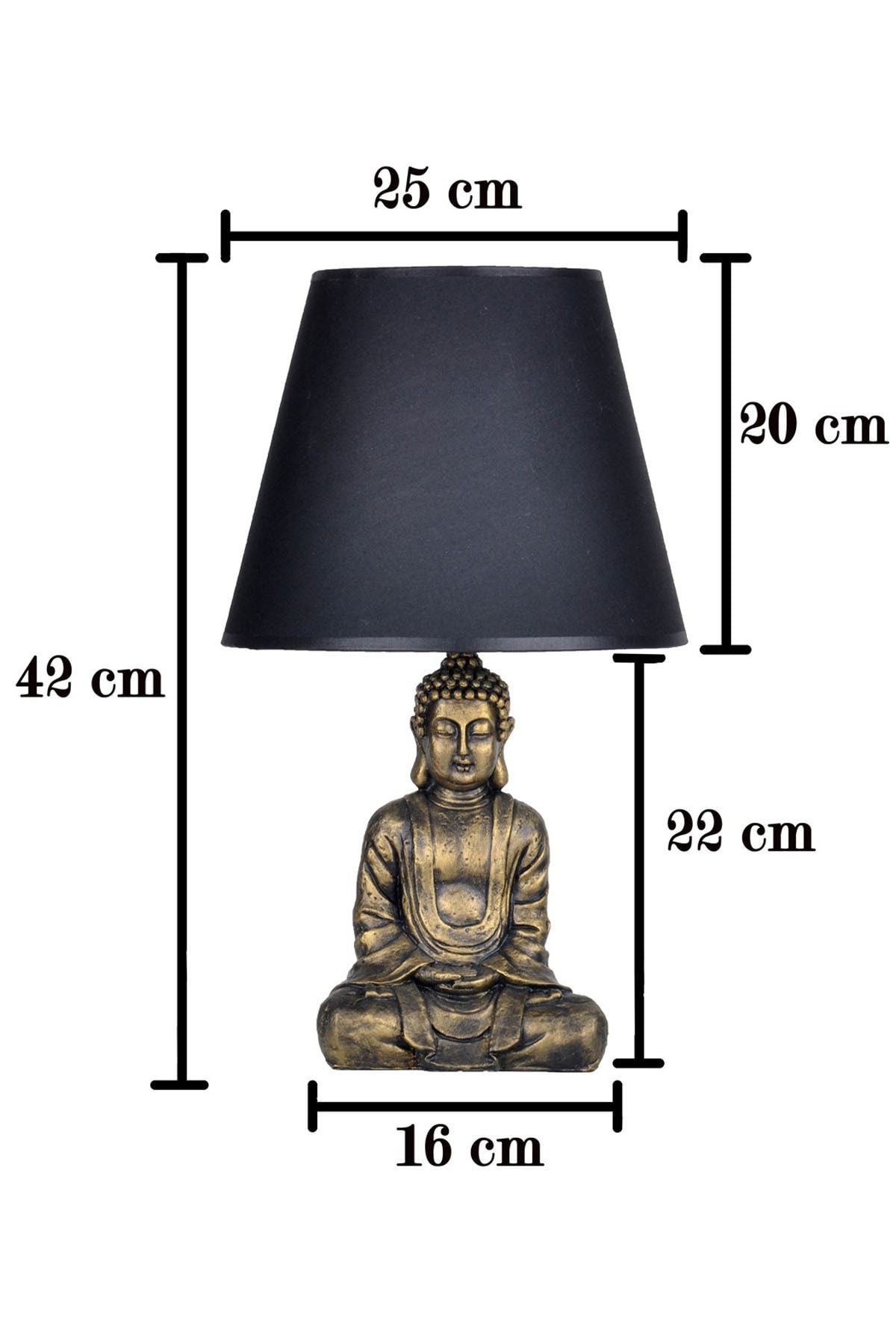 Qdec Gold-Black Modern Design Buddha Lamp 3