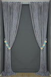 AKÇA TEKSTİL String Curtain Thin Chain Gray Color 300 X 280 Cm 7