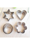 Nar Kalıp Narkalıp Round Heart, Star, Flower 12-Piece Cookie Cutter Set 1