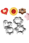 Nar Kalıp Narkalıp Round Heart, Star, Flower 12-Piece Cookie Cutter Set 2