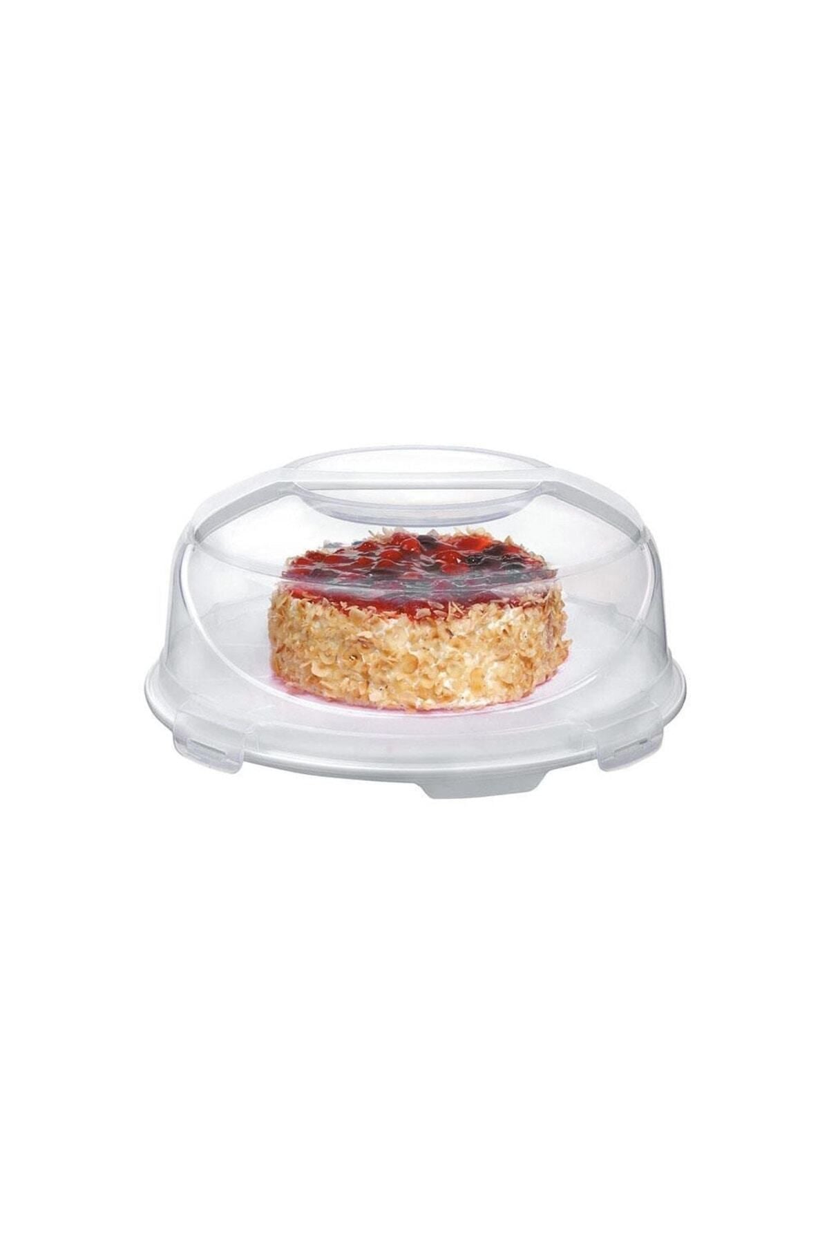 Üçsan Plastik Cake Dome And Pastry Dome With Lockable Lid 7 Lt. Cream 1