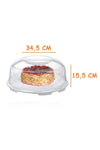 Üçsan Plastik Cake Dome And Pastry Dome With Lockable Lid 7 Lt. Cream 2