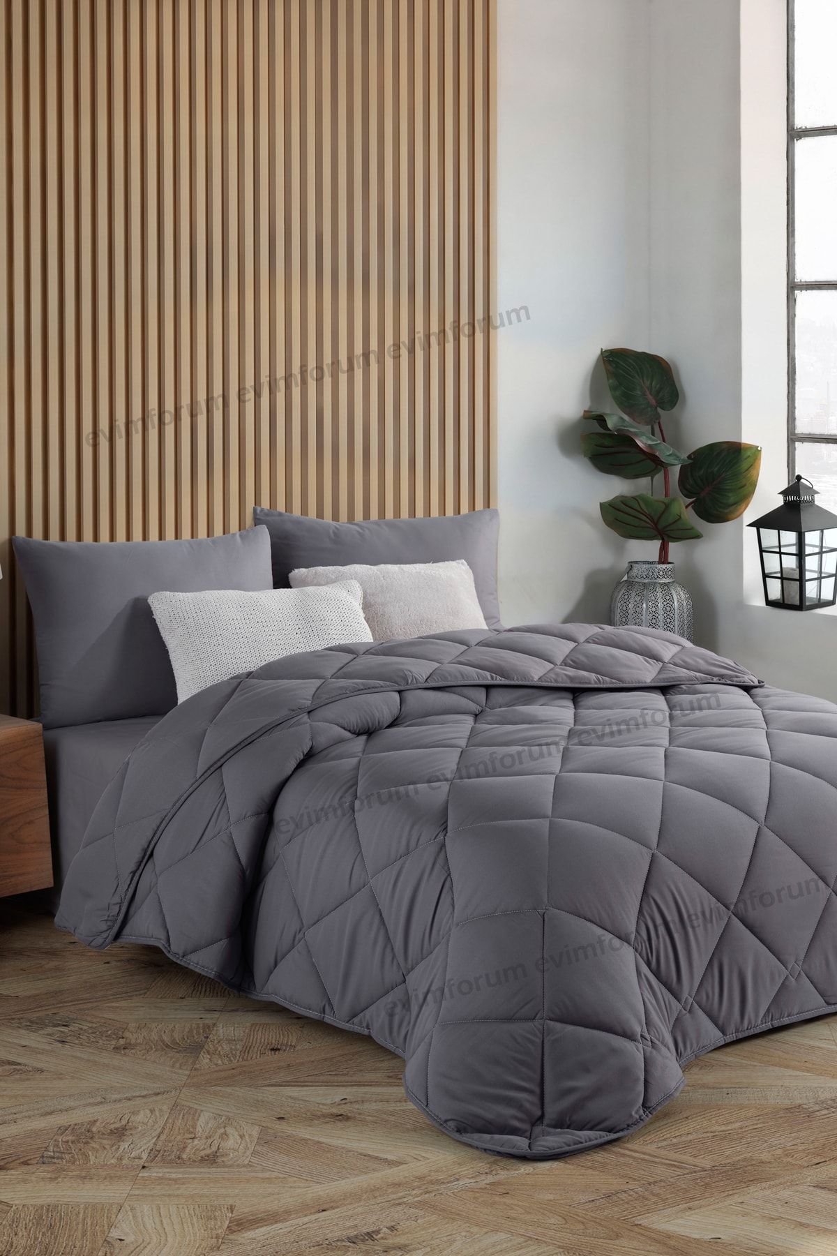 Formeya Antrasit Grey Soft All-Season Single Quilt 155*215 cm 2