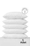 Vionel Home Cotton 50x70 White Inner Lining, Zippered Pillowcase, 5-Piece Pillow Protector 1