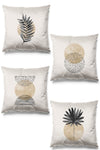 Pilloveland Double-Sided Printed Opal Pattern 4-Piece Set Suede Cushion Cover 1