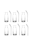 Paşabahçe Village Glass Straw Beverage Glass Lemonade Milk Bottle Presentation Carafe 6 Pieces 1