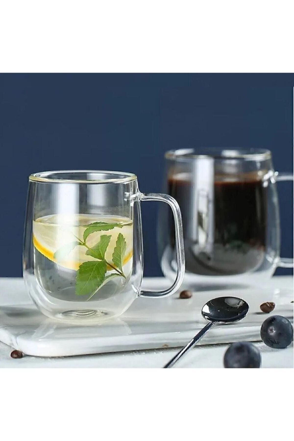 AKDAG HOME Double-Walled Glass Mug 300 ml 6