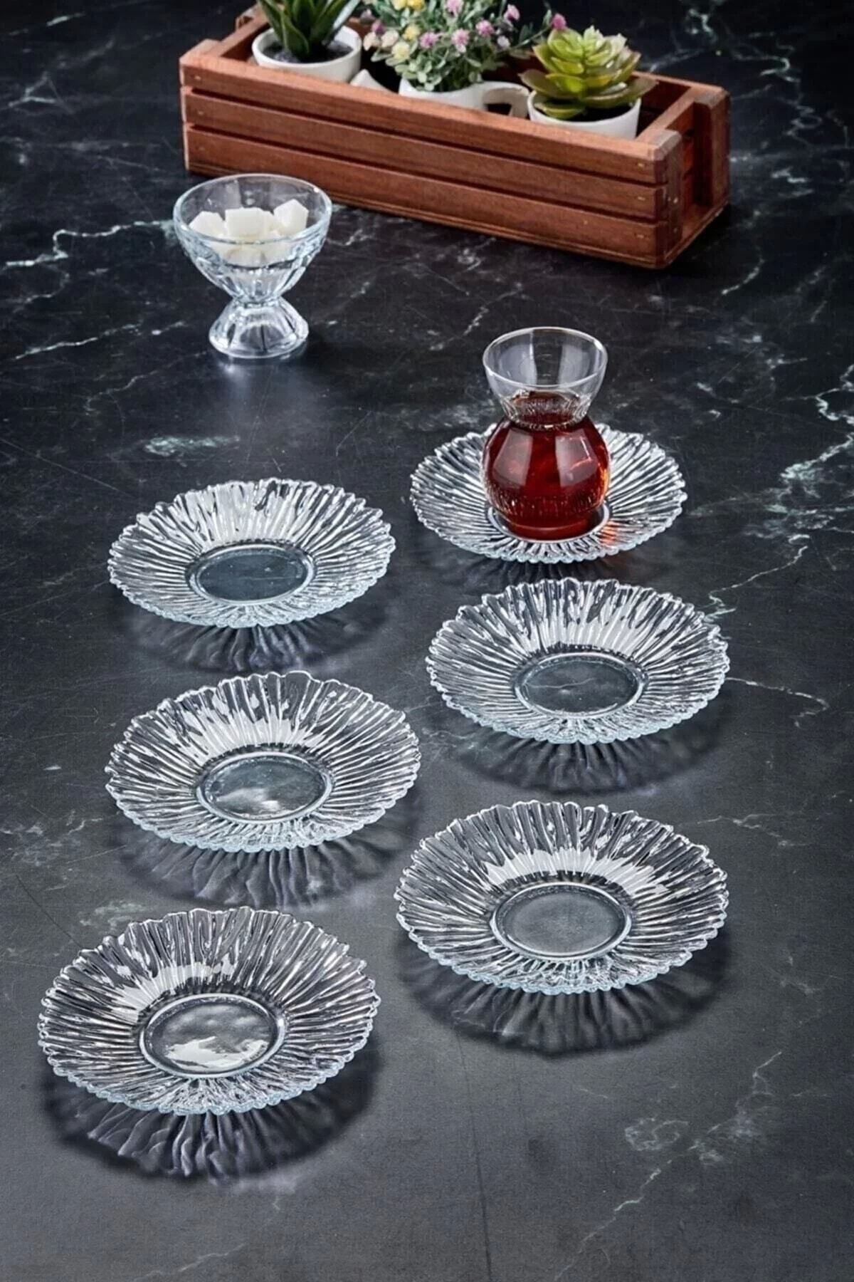 KAVEH 6-Piece Tea Plate Set 1