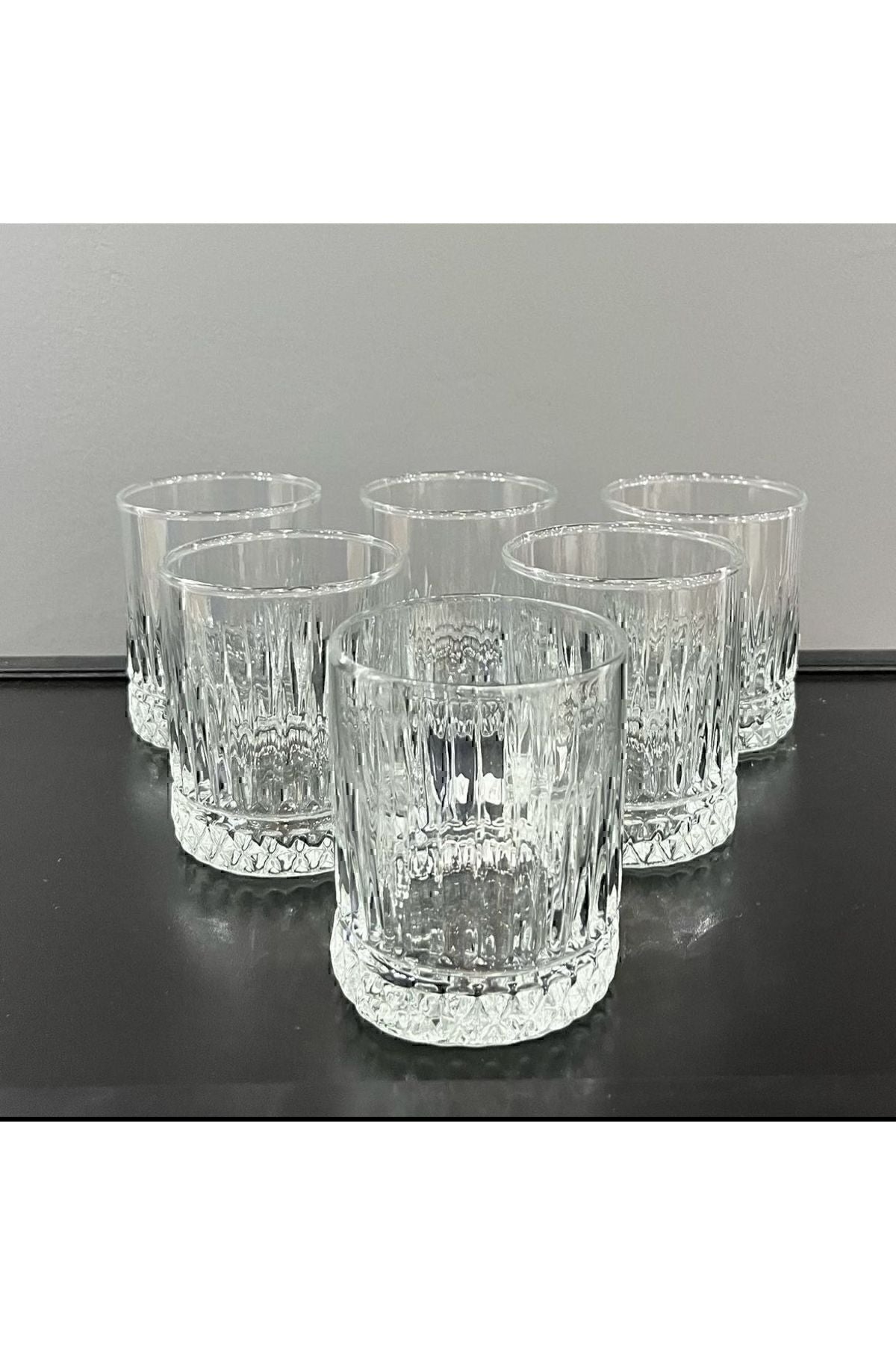 KAVEH Kavah Glass 5024 Oslo Transparent 6-Piece Short Glass Set 1