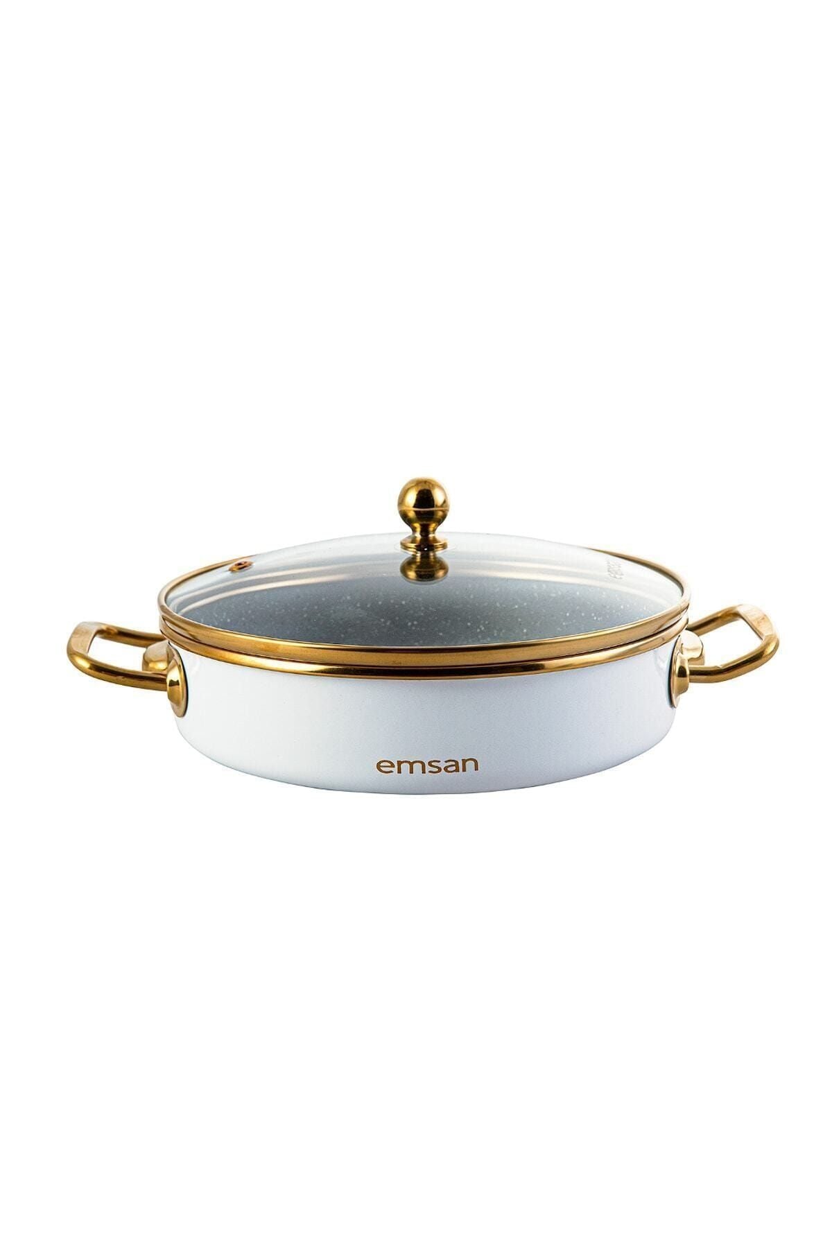 Emsan Troy 20 Cm Lidded Pan White 2